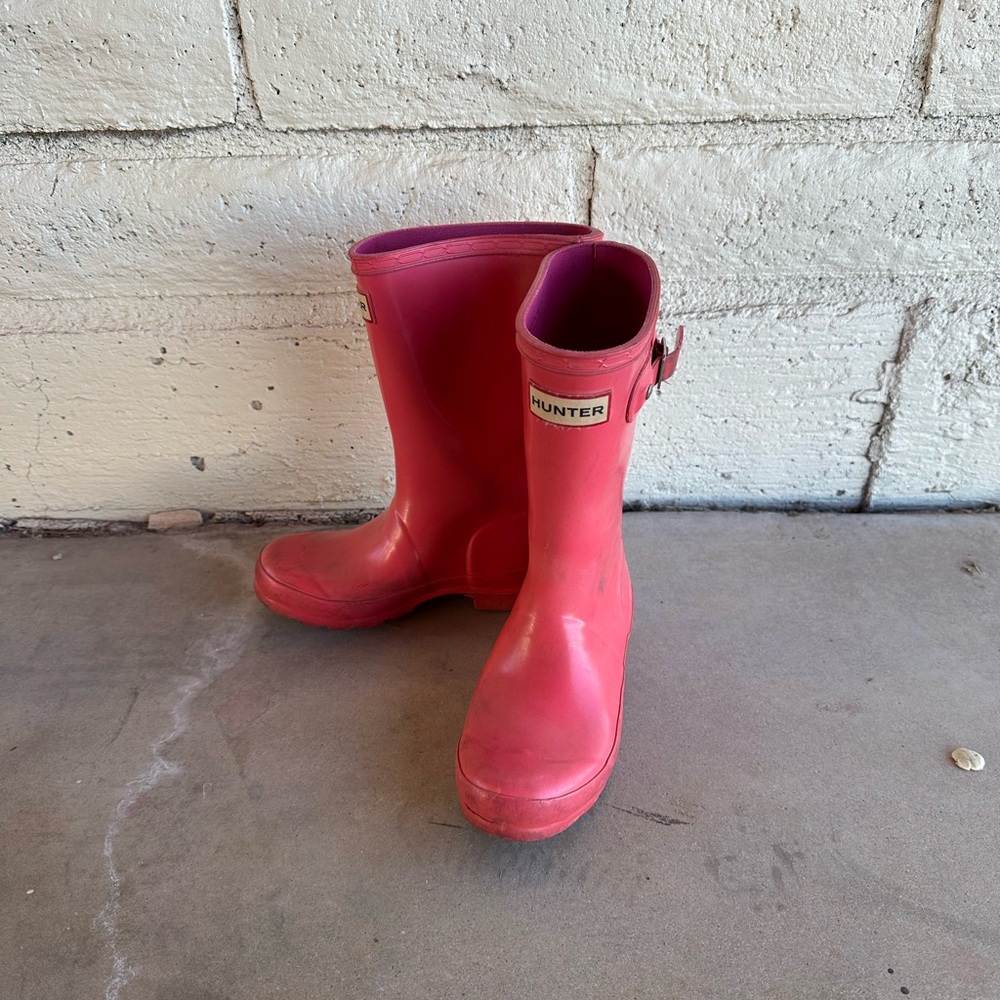Hunter Pink Rain Boots